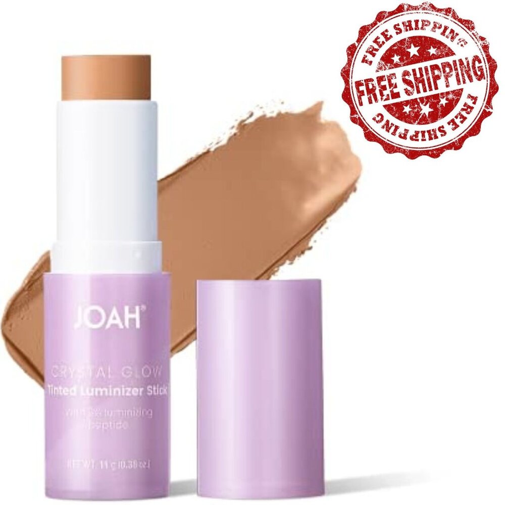 JOAH Crystal Glow Tinted Luminizer Stick, Medium with Warm Undertones TMW020